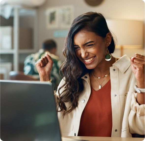 Mobile view of seller review performance dashboard