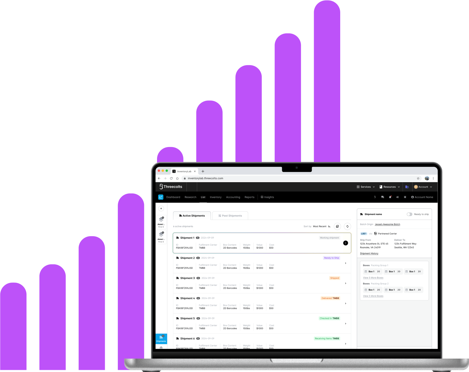 InventoryLab inventory management dashboard