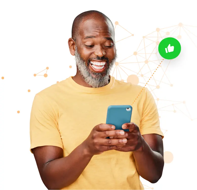 Person using Scoutify app on phone